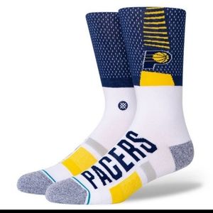 Stance NBA Infiknit Indiana Pacers Men's Large(9-13) Cushioned Crew Socks